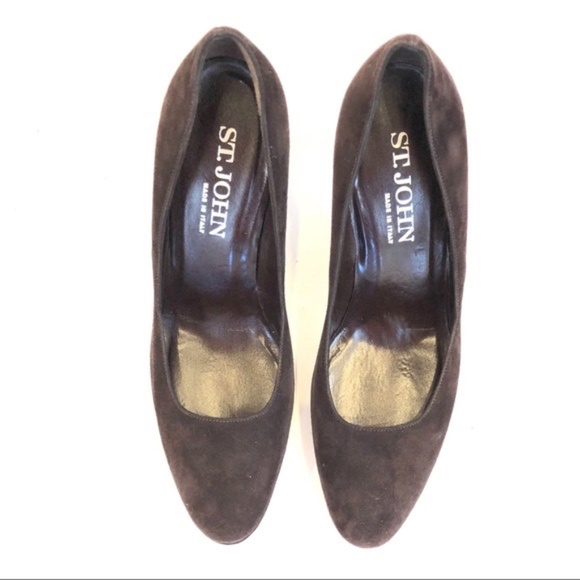 St. John Brown Suede Heels - Picture 4 of 8